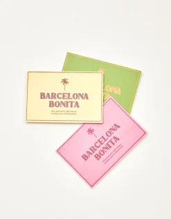 Postal Barcelona Bonita Madera