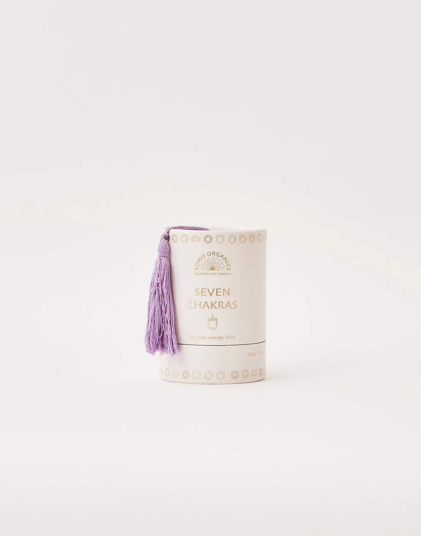 Vela Boho Organics Con Piedra 200gr
